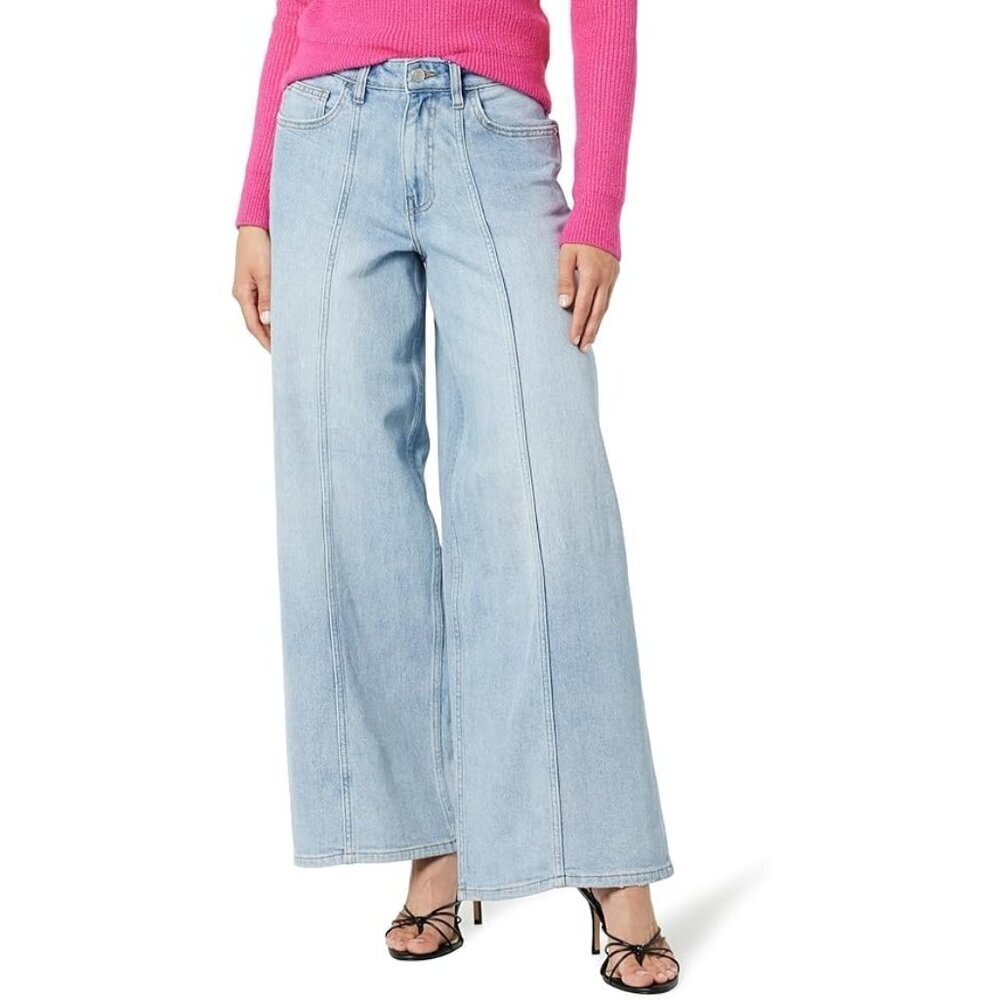 Joe's Jeans‎ Denim Women 29 Light Wash Wide Leg Seam Front Casual Trendy Denim